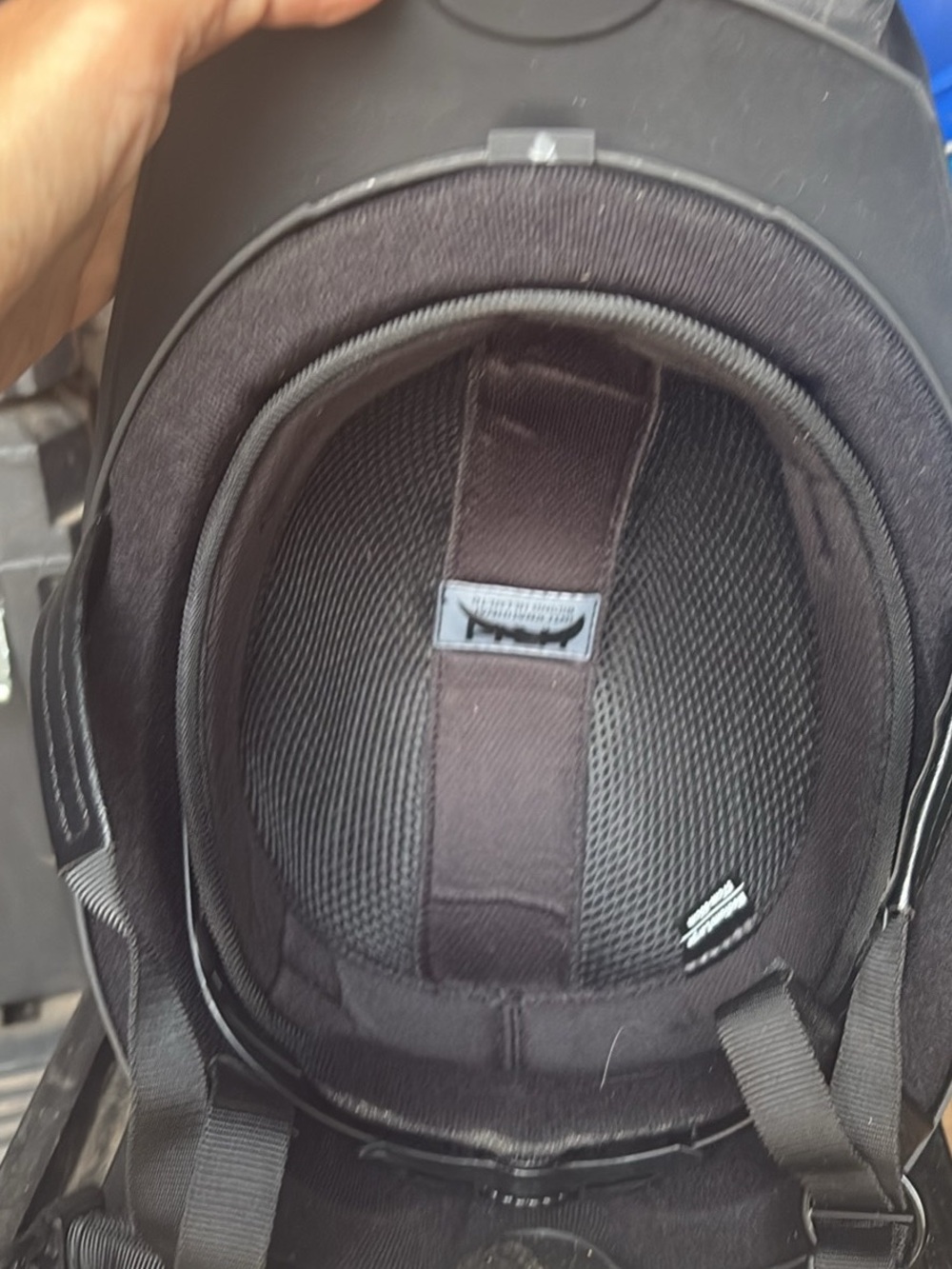 IRH Matte Black Riding Helmet - Picture 2 of 3